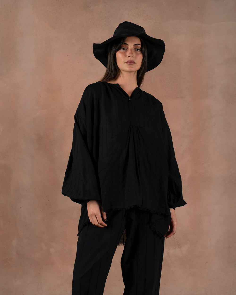 Tillie Top Bollicine Black