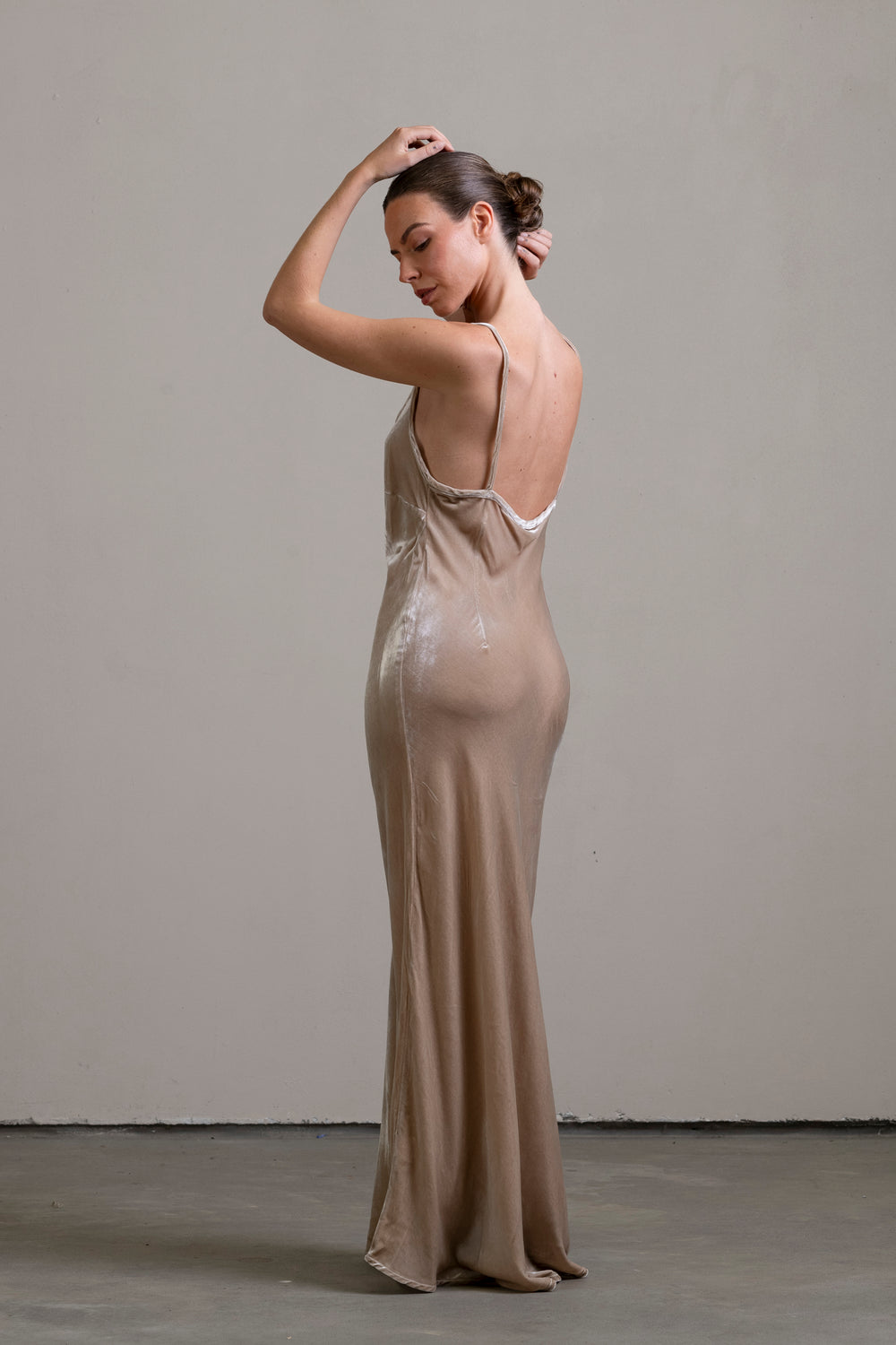 Velvet Bias Slip Stone