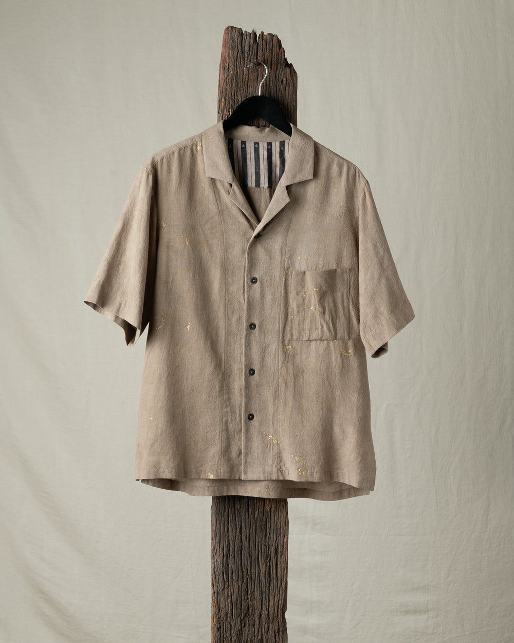 Gold Leaf Short Sleeve Pocket Shirt