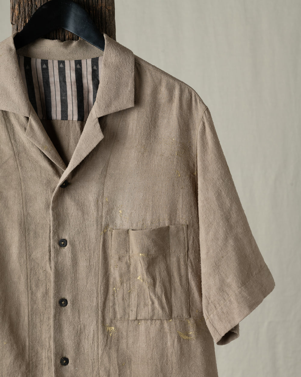 Gold Leaf Short Sleeve Pocket Shirt