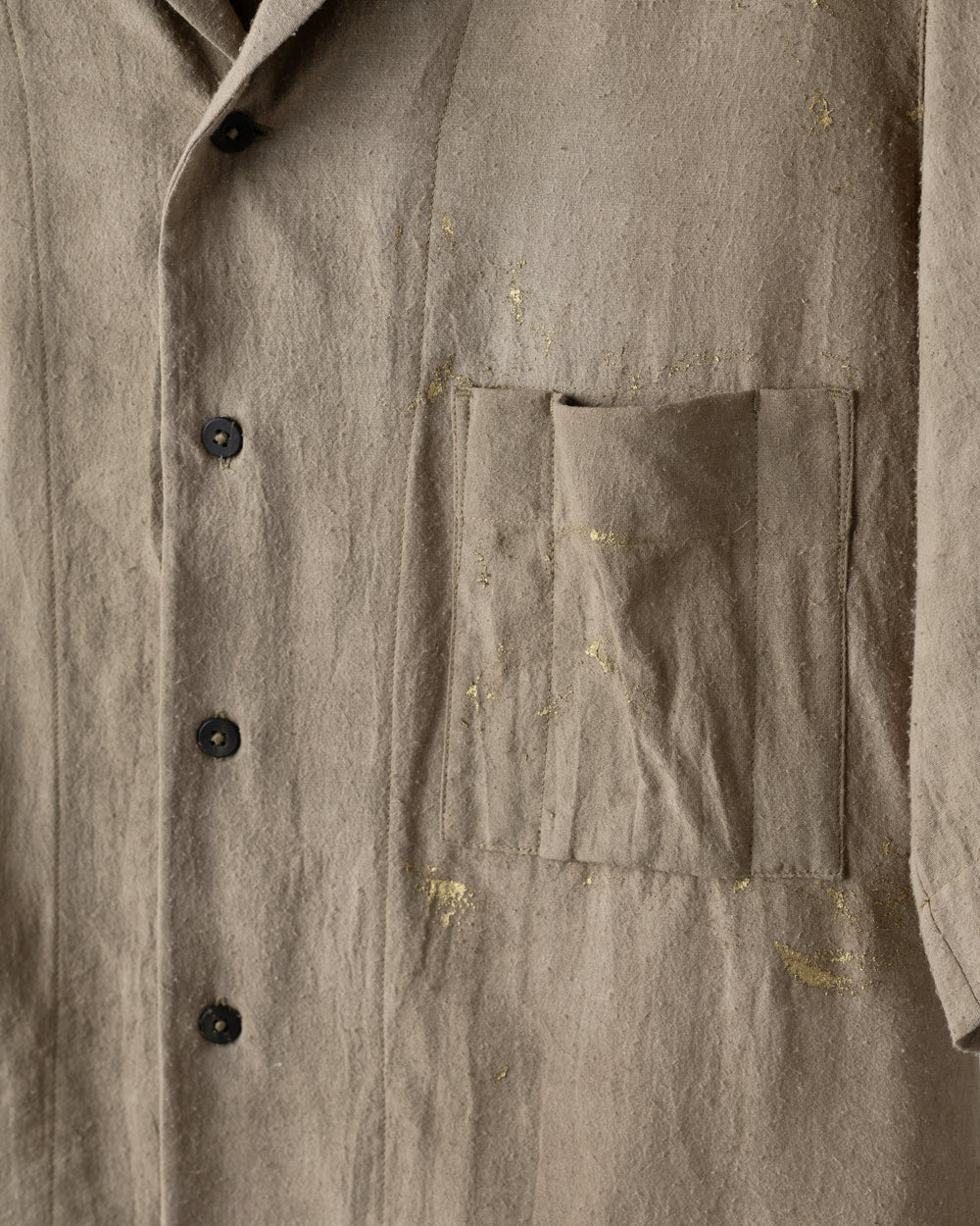 Gold Leaf Short Sleeve Pocket Shirt