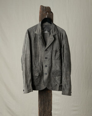 Striped Patchwork Workers Blazer