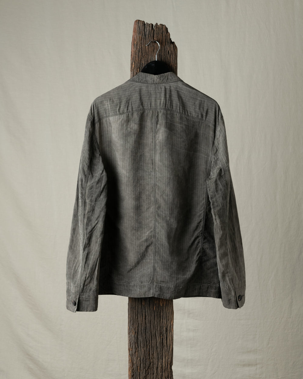 Striped Patchwork Workers Blazer
