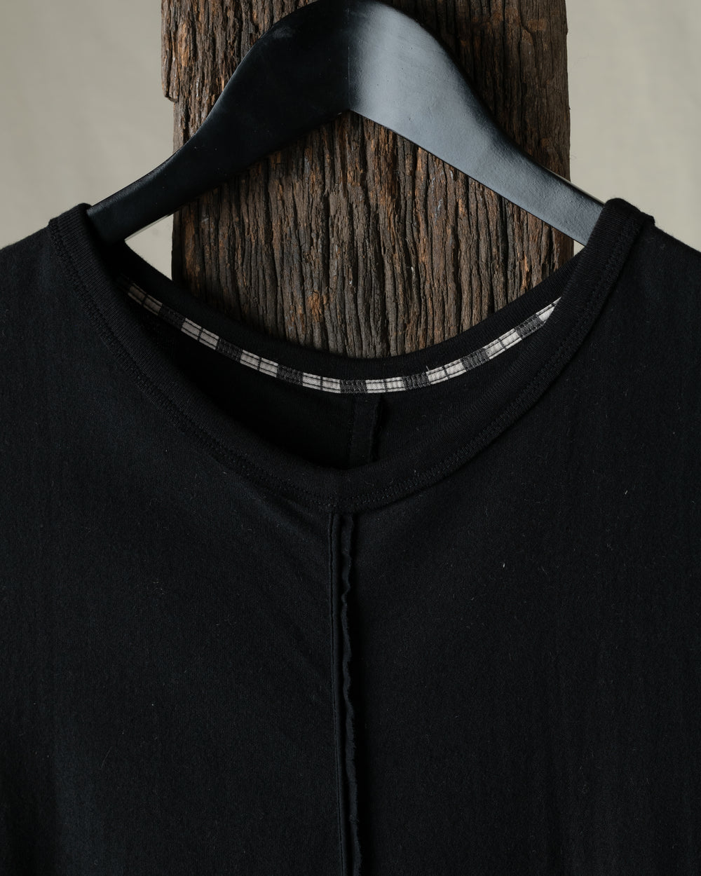 Centre Seamed Tank Top Black