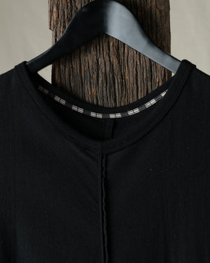 Centre Seamed Tank Top Black