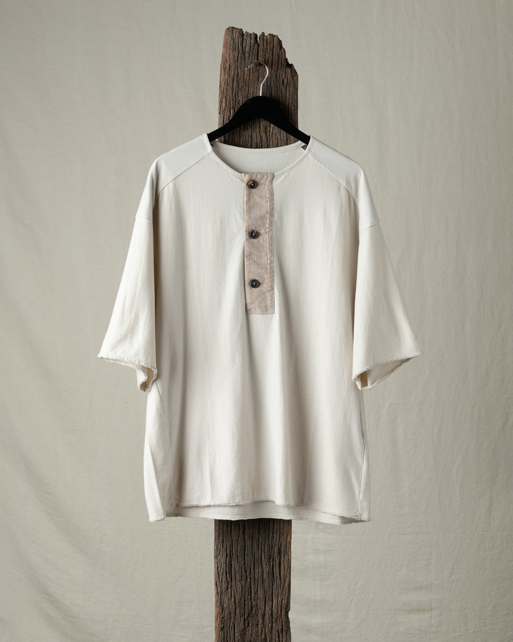 Henley Neck T Shirt
