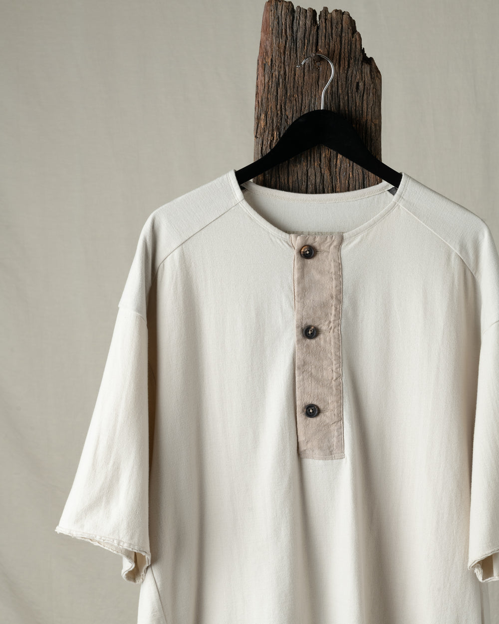 Henley Neck T Shirt