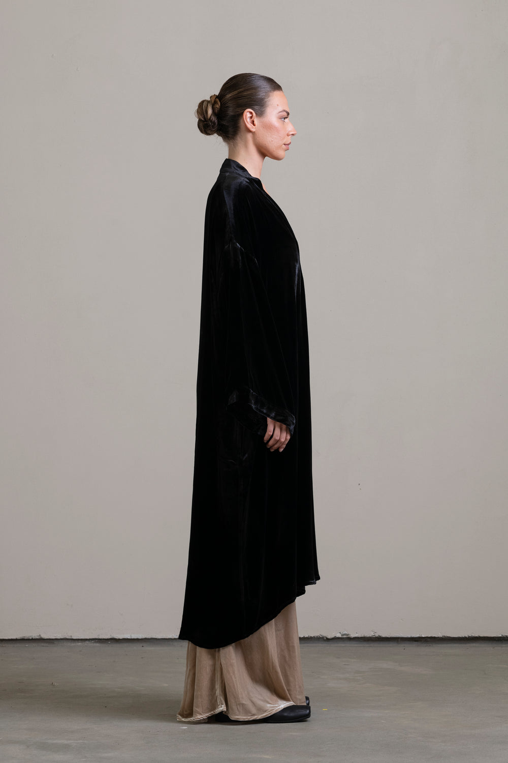 Velvet Robe Black