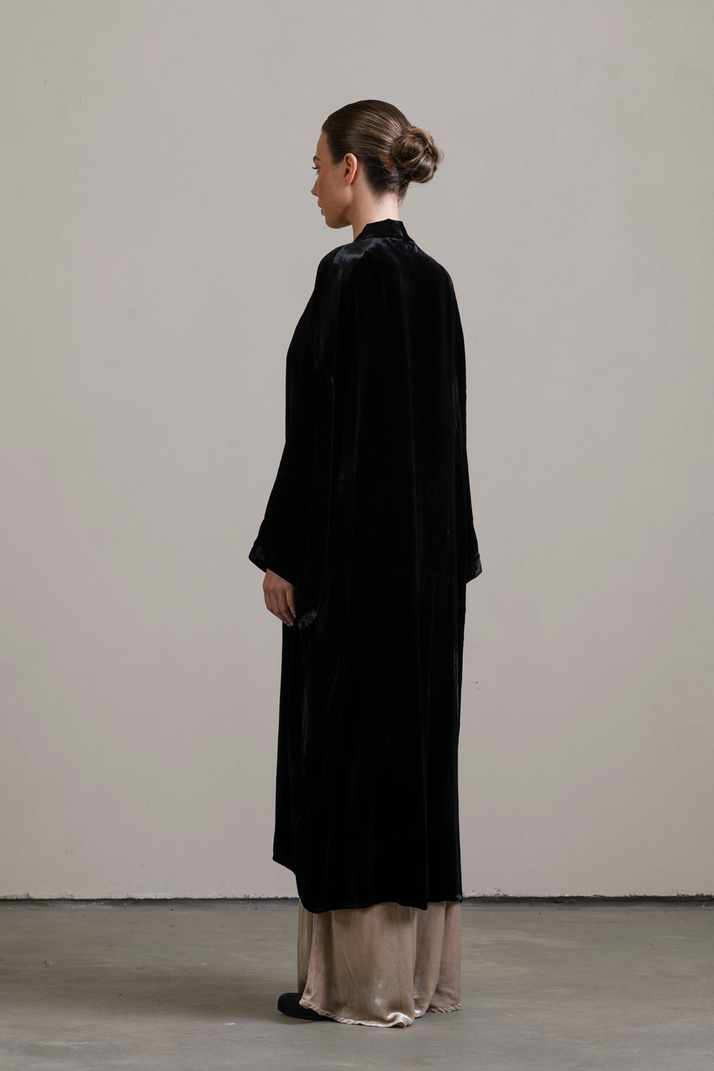 Velvet Robe Black