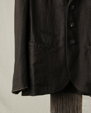 Notch Collar Three Button Blazer