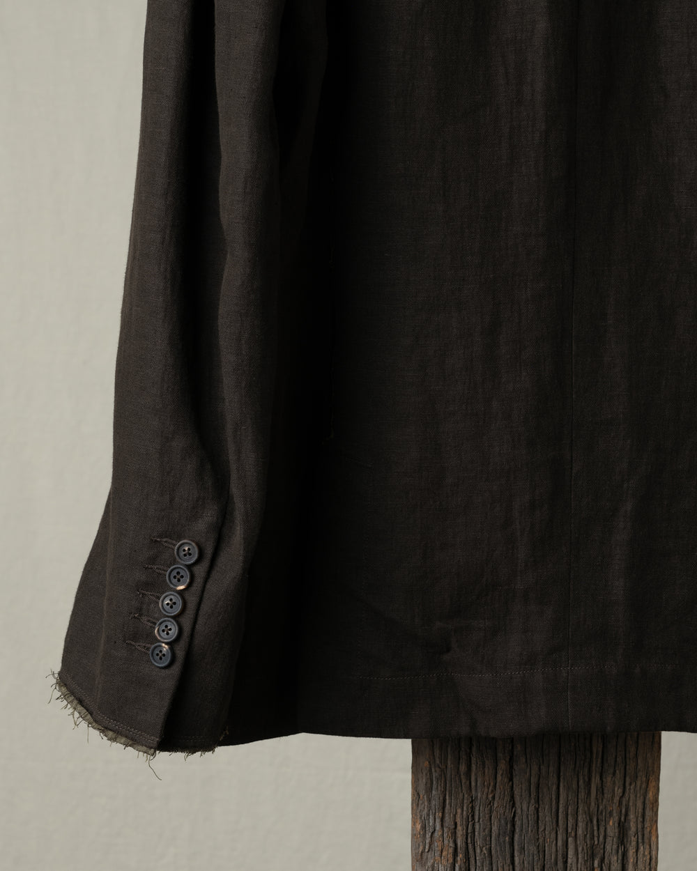 Notch Collar Three Button Blazer