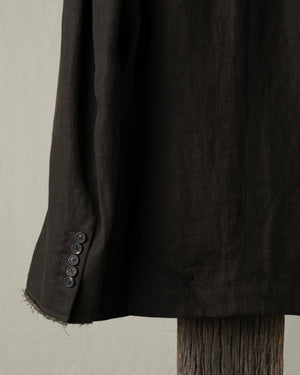 Notch Collar Three Button Blazer