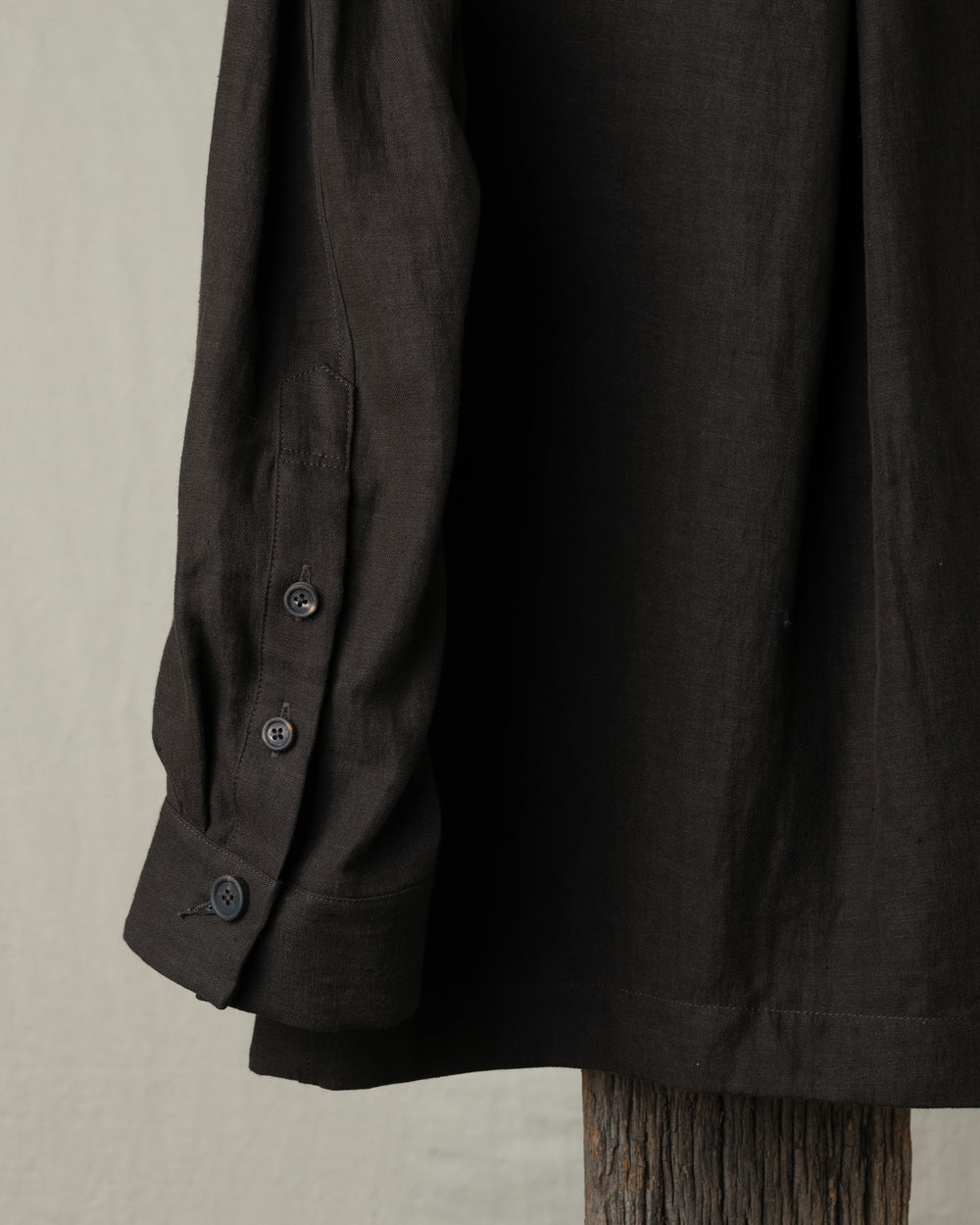 Stand Collar Three Button Blazer