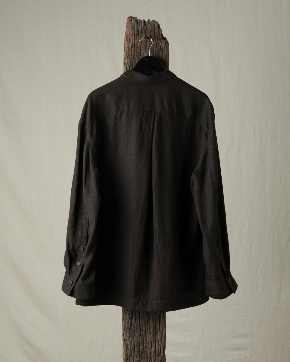 Stand Collar Three Button Blazer