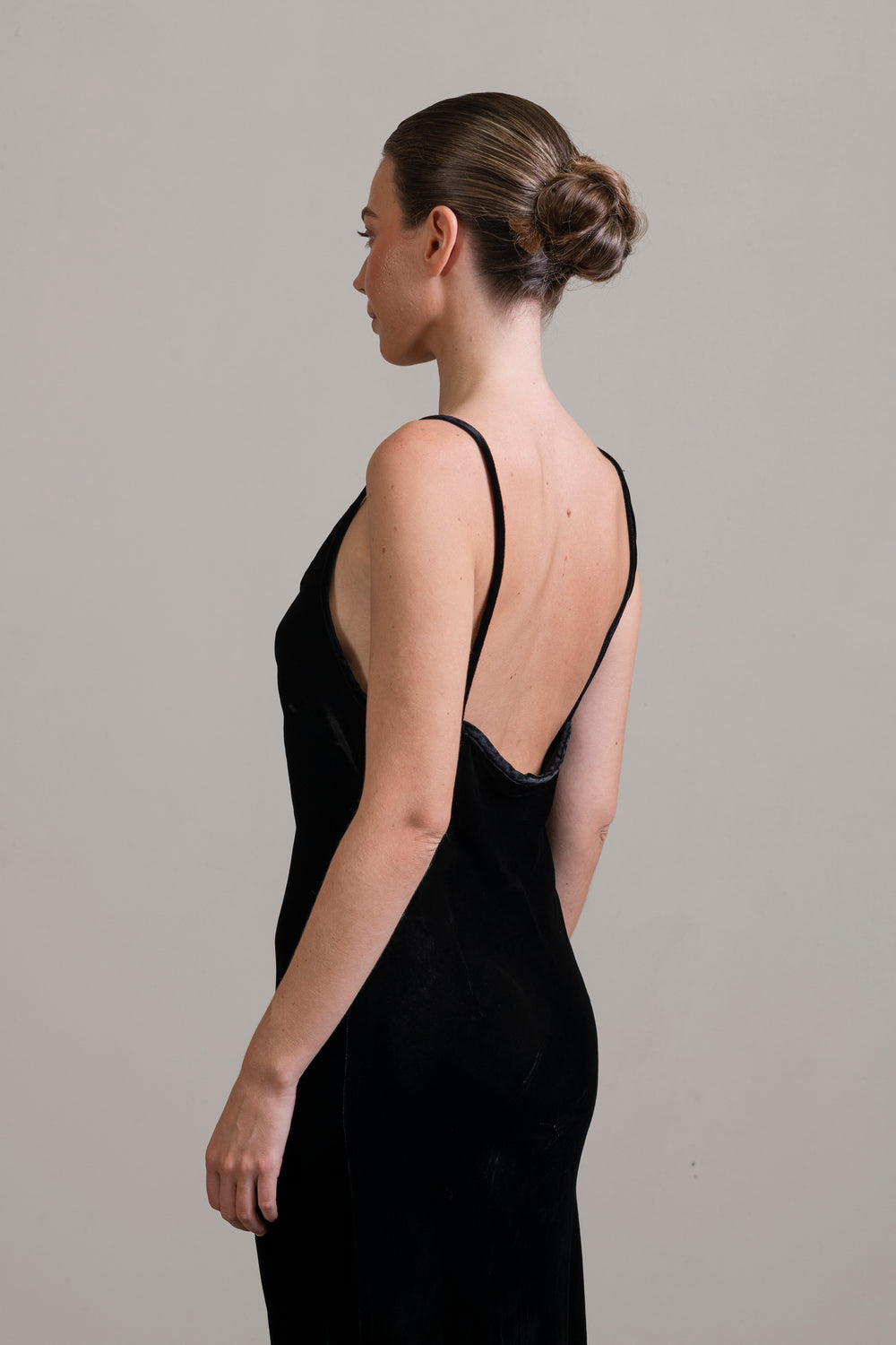 Velvet Bias Slip Black