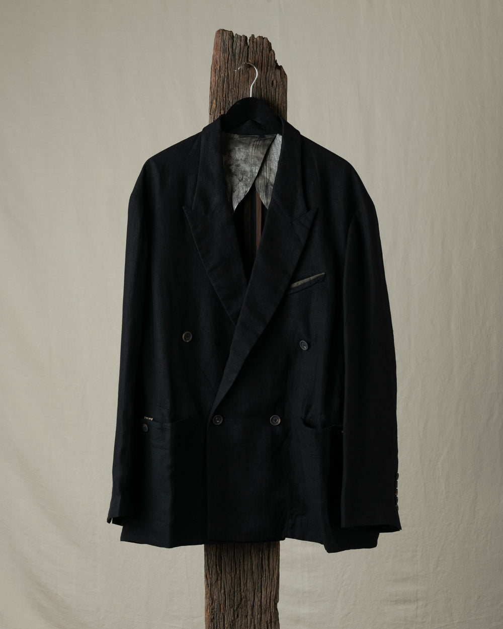 Double Breasted Oriental Long Blazer