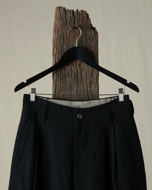 Drop Crotched Tapered Trousers