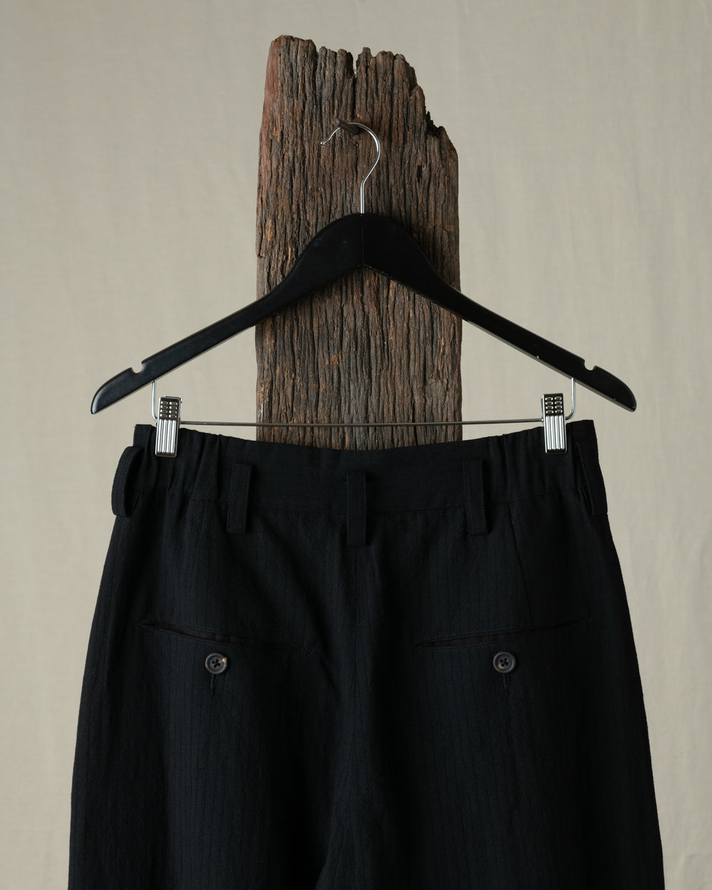 Drop Crotched Tapered Trousers