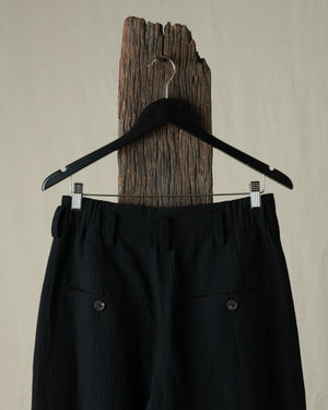Drop Crotched Tapered Trousers