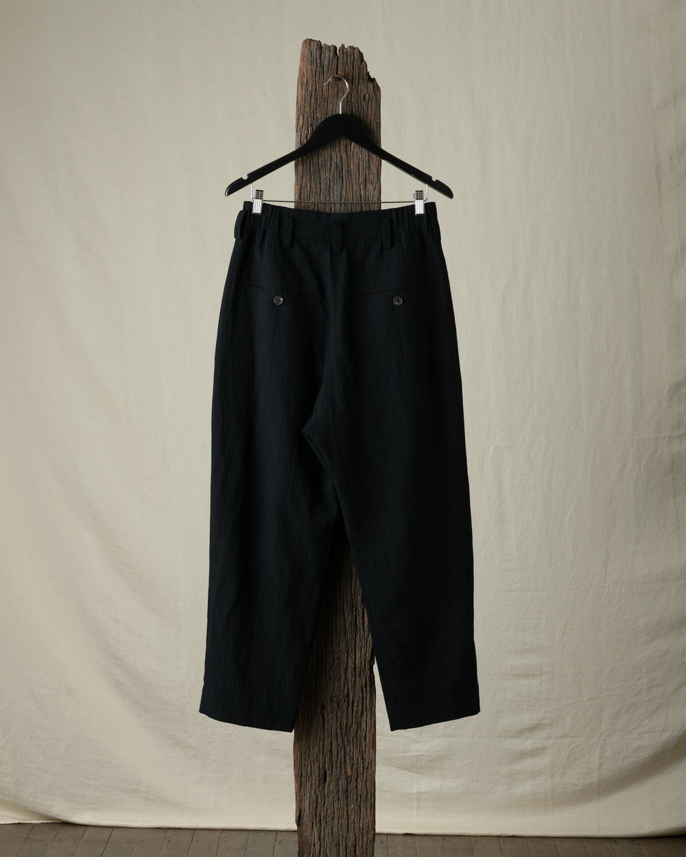 Drop Crotched Tapered Trousers