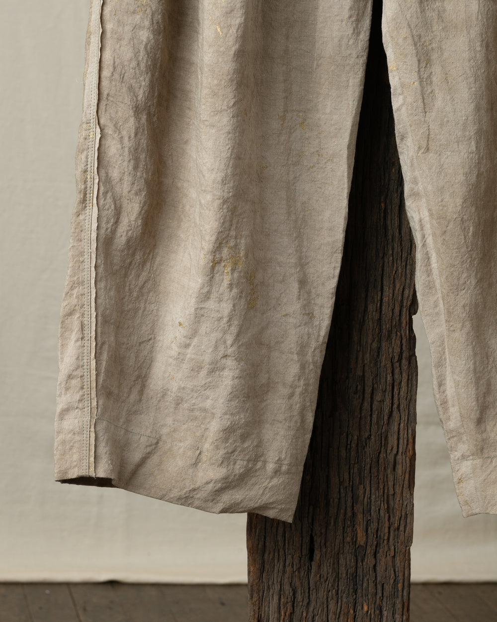 Gold Leaf Drop Crotched Pleated Trousers