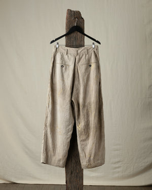 Gold Leaf Drop Crotched Pleated Trousers
