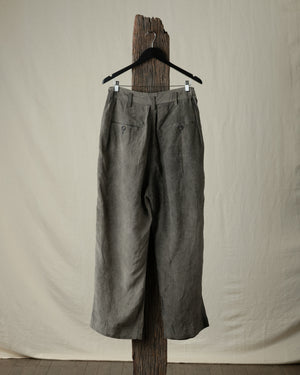 Drop Crotched Pleated Trousers