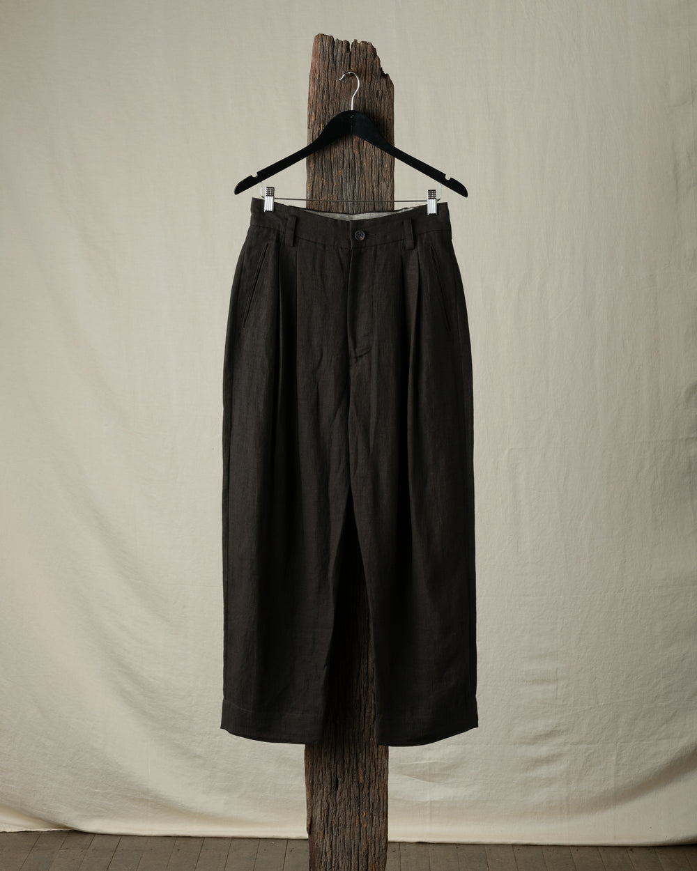 Drop Crotched Tapered Trousers