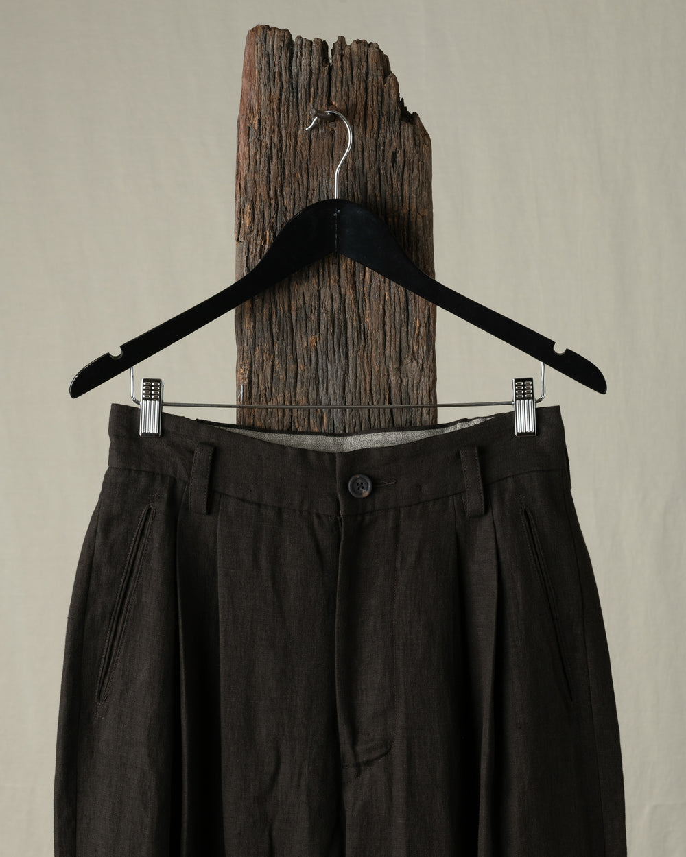 Drop Crotched Tapered Trousers