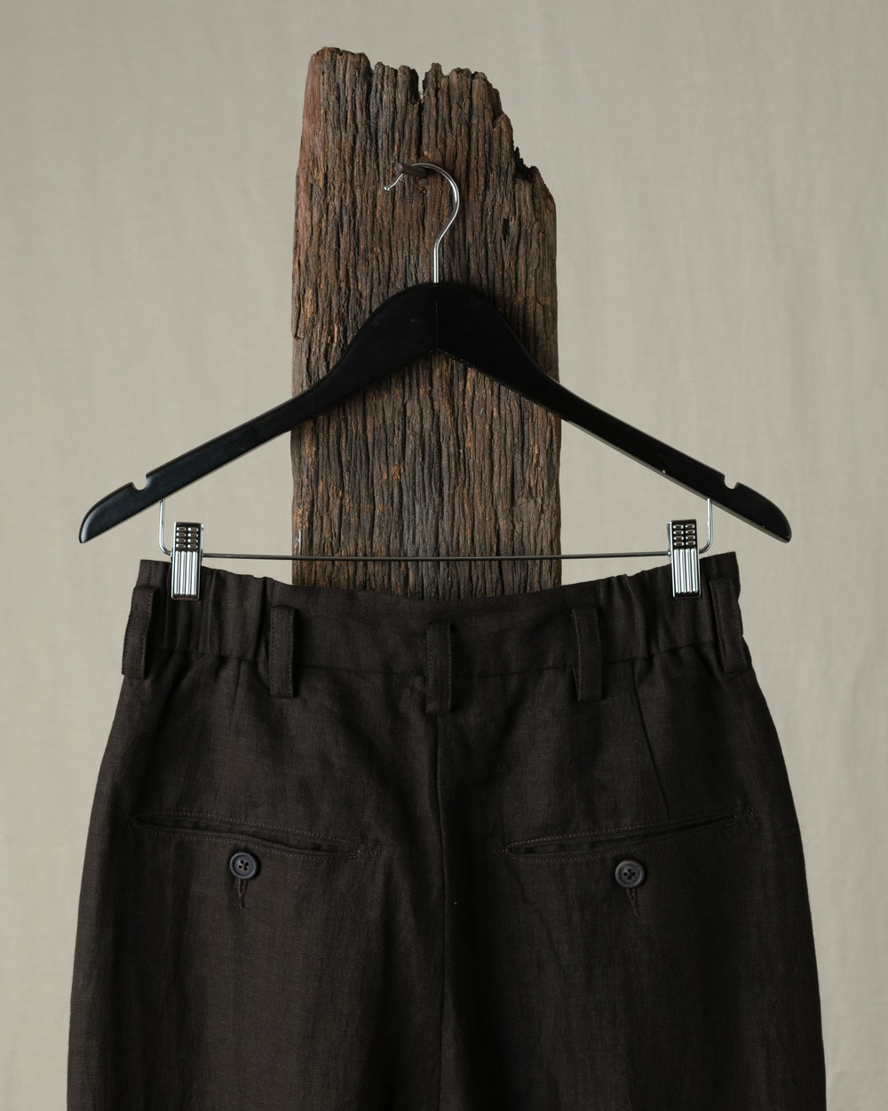 Drop Crotched Tapered Trousers
