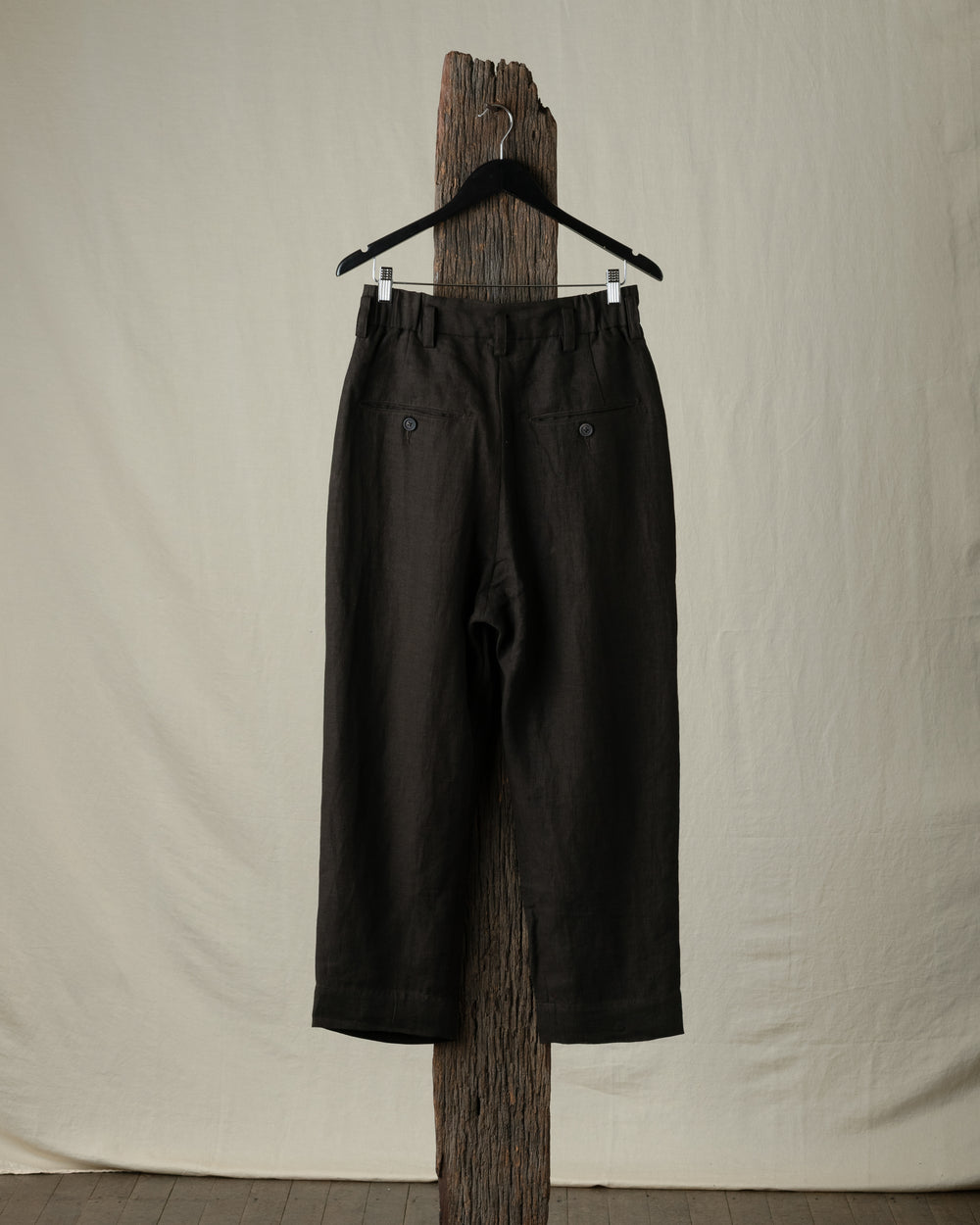 Drop Crotched Tapered Trousers