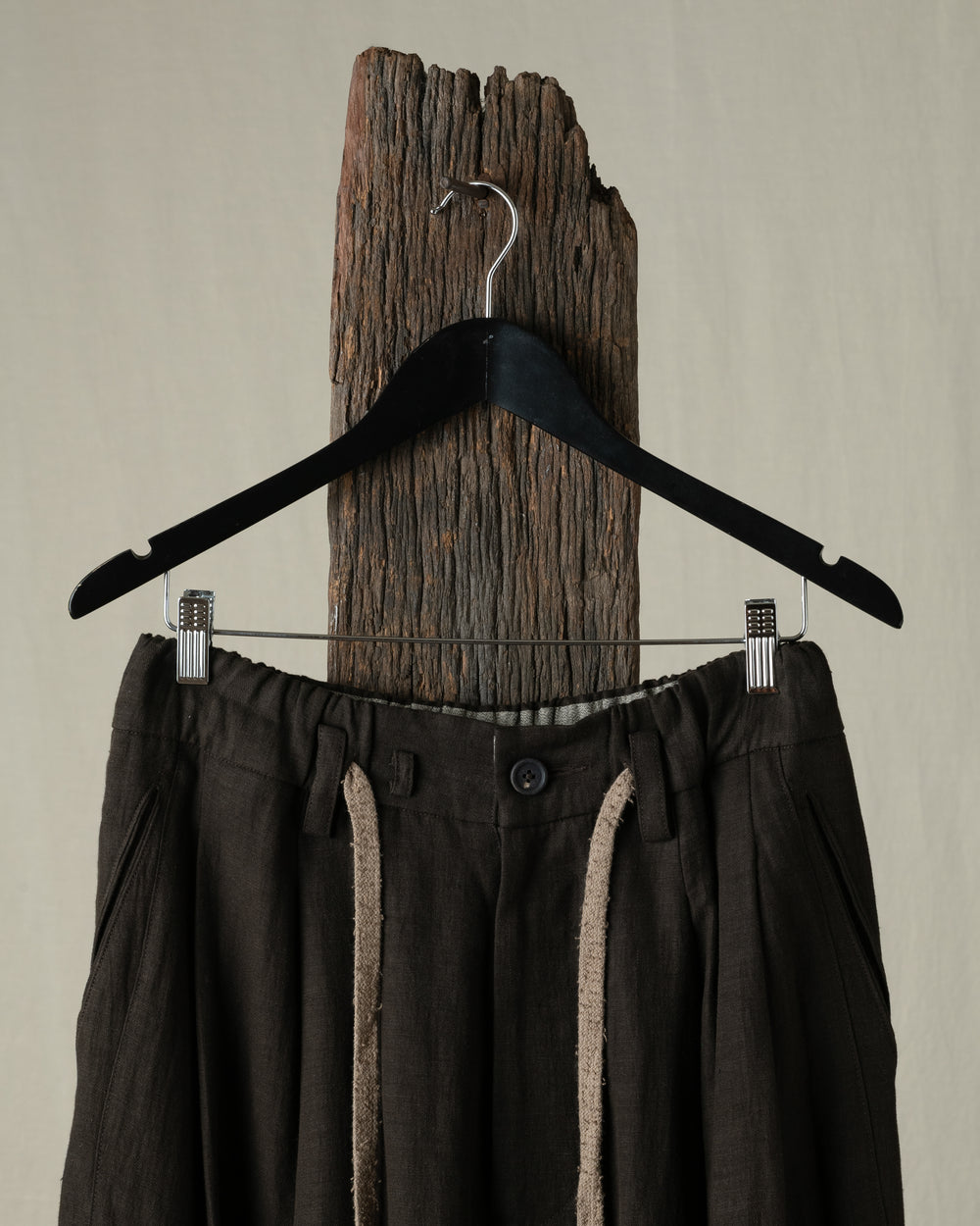 Rolled Up Wide Leg Trousers