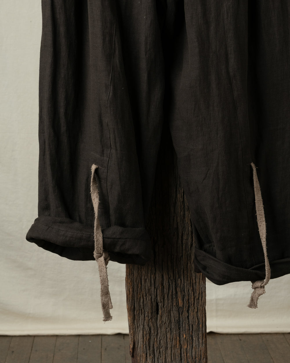 Rolled Up Wide Leg Trousers