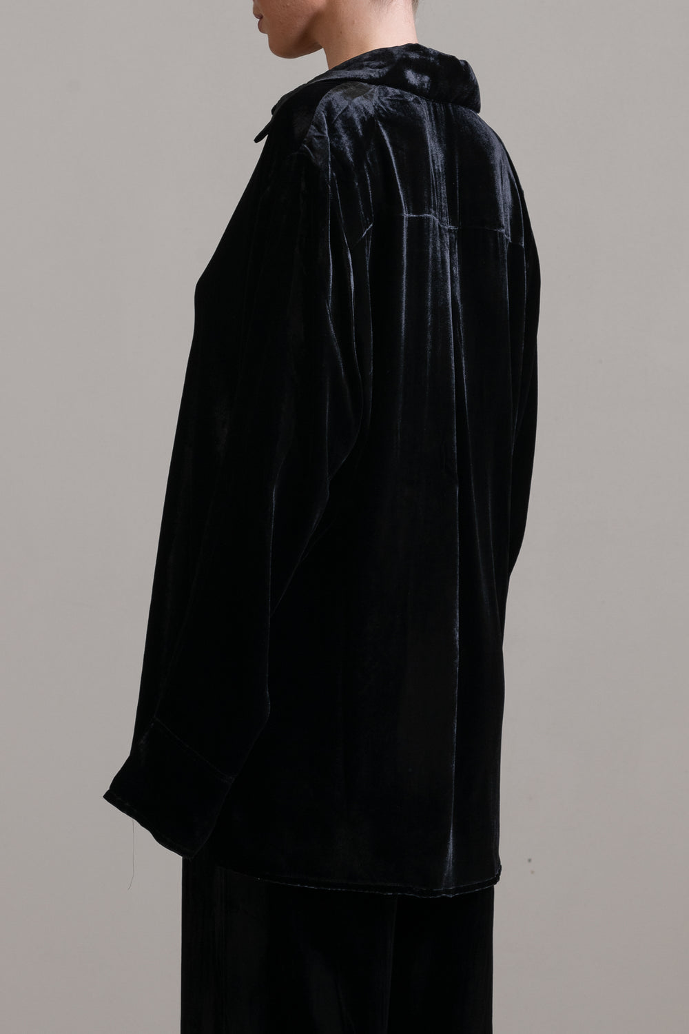 Velvet Shirt Black