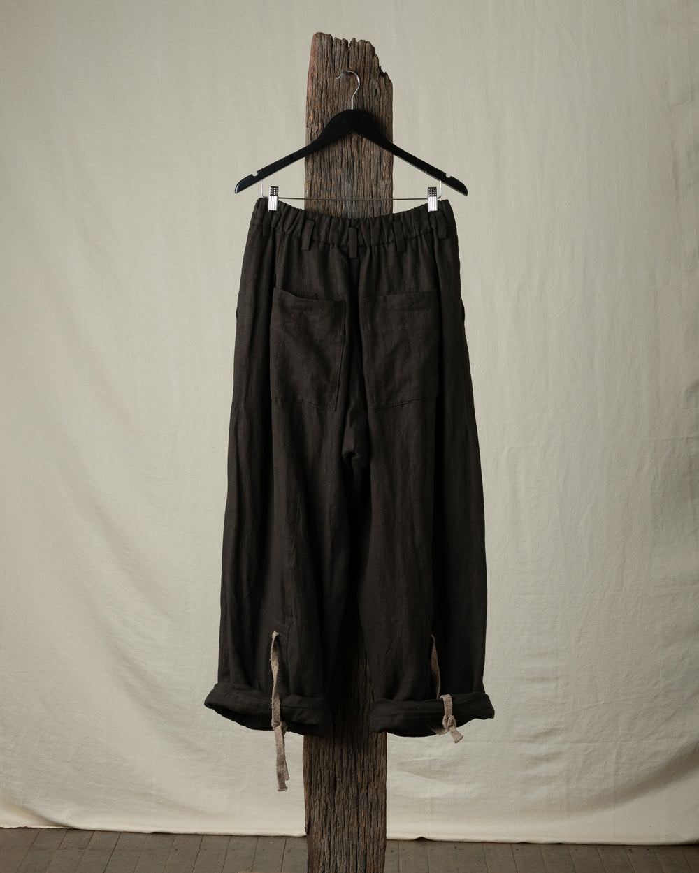 Rolled Up Wide Leg Trousers