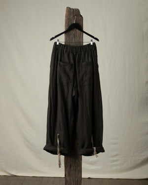 Rolled Up Wide Leg Trousers