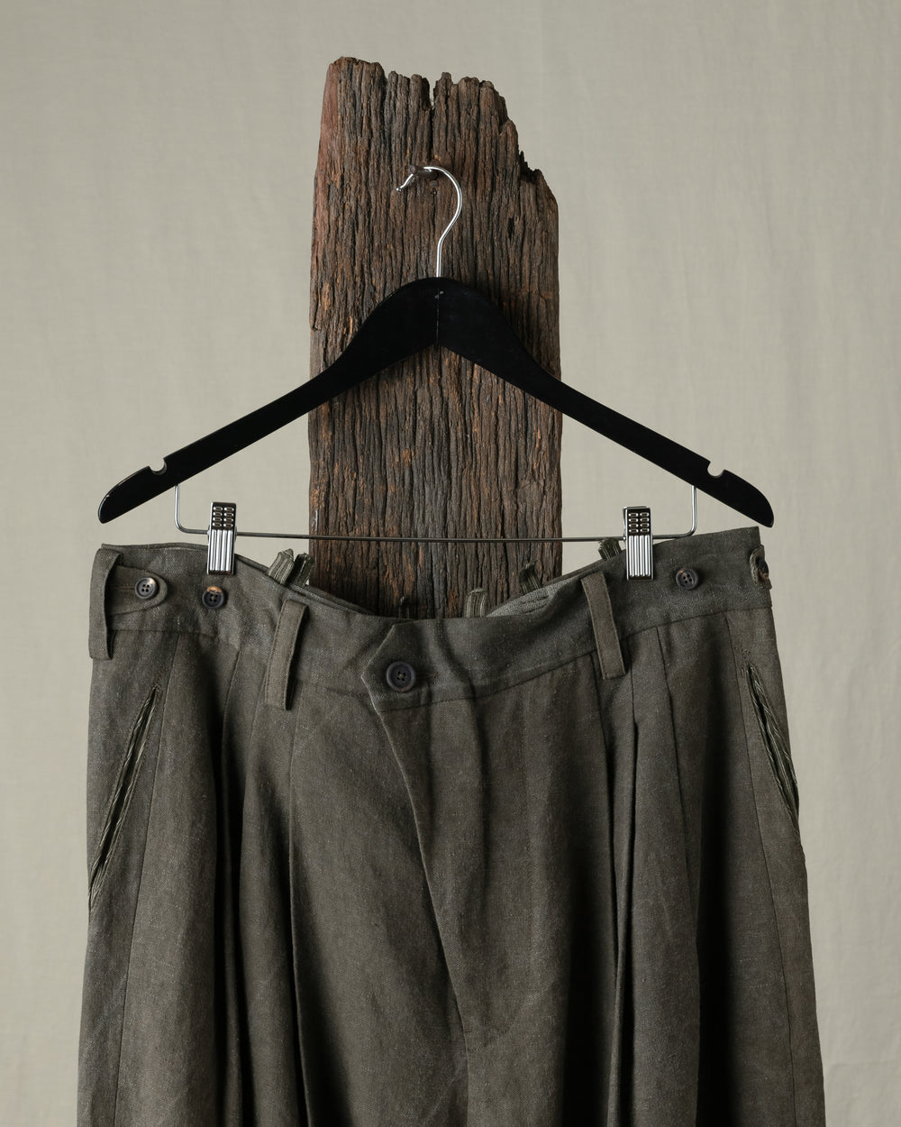 Rolled Up Wide Leg Trousers