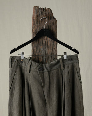 Rolled Up Wide Leg Trousers
