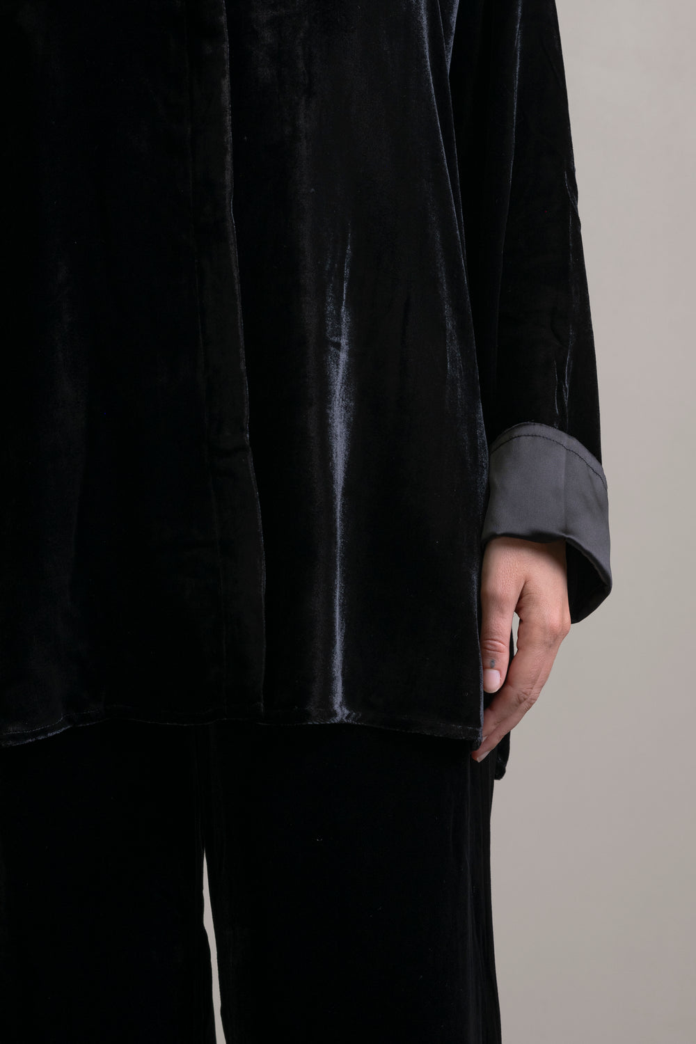 Velvet Shirt Black
