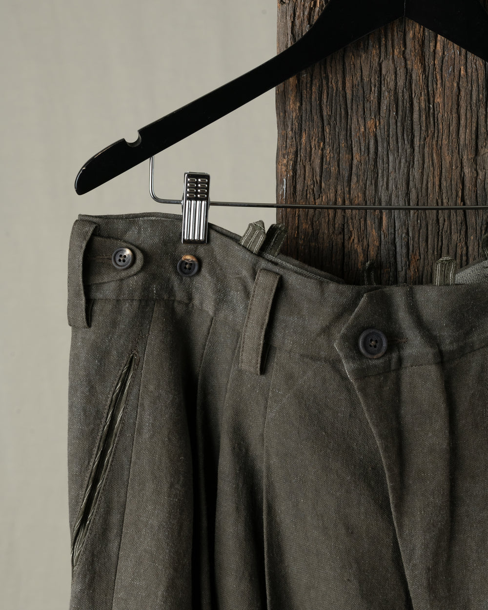 Rolled Up Wide Leg Trousers