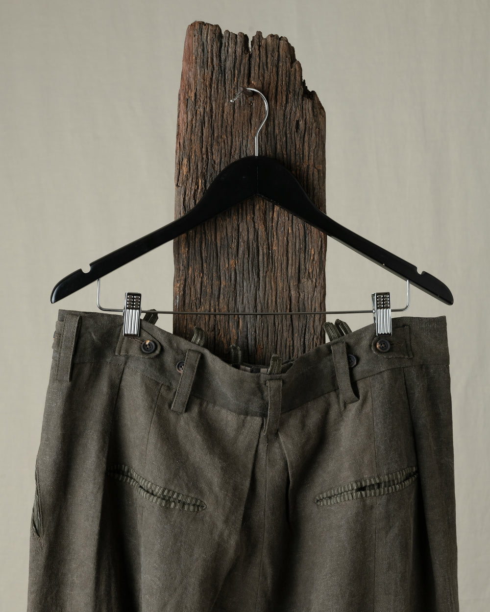 Rolled Up Wide Leg Trousers