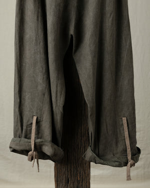 Rolled Up Wide Leg Trousers