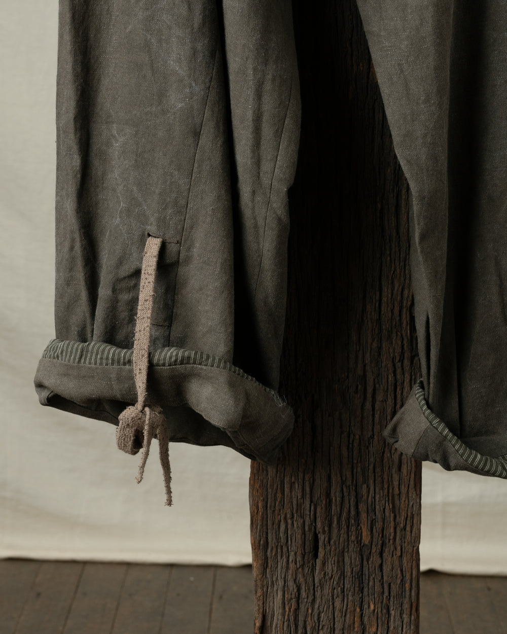 Rolled Up Wide Leg Trousers