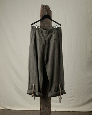 Rolled Up Wide Leg Trousers
