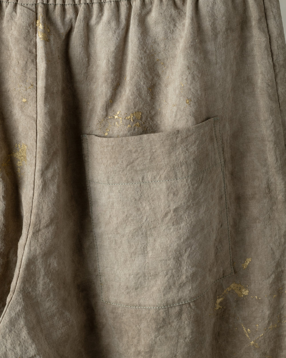 Gold Leaf Drawstring Trousers