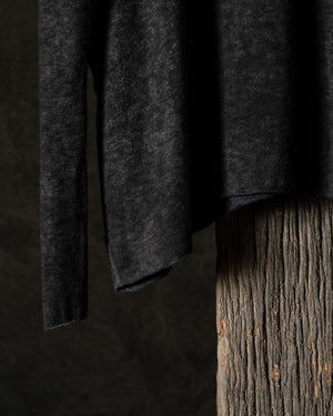 Woman Hand-Painted Ultralight Cashmere Wool High Neck Pullover N/Carruba