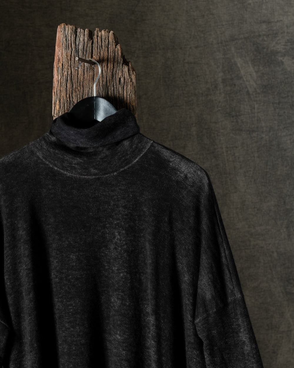 Woman Hand-Painted Ultralight Cashmere Wool High Neck Pullover N/Carruba