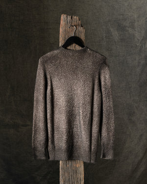 Man Bicolour Round Neck Pullover Carruba / Taupe