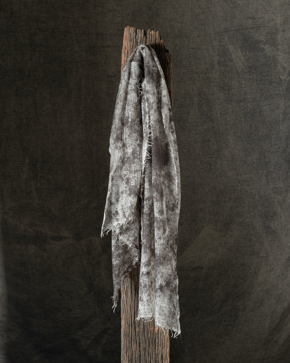 Camouflage Light Cashmere Scarf w/ Fringes Carruba