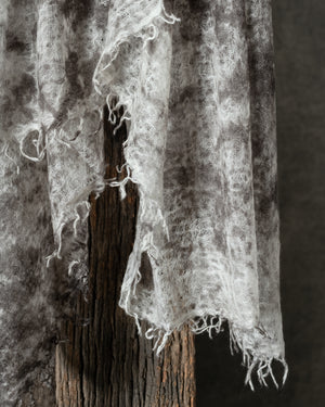 Camouflage Light Cashmere Scarf w/ Fringes Carruba